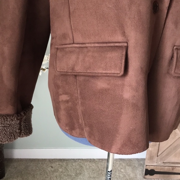 Lands' End Brown Suede Jacket Size XL - Picture 5 of 6